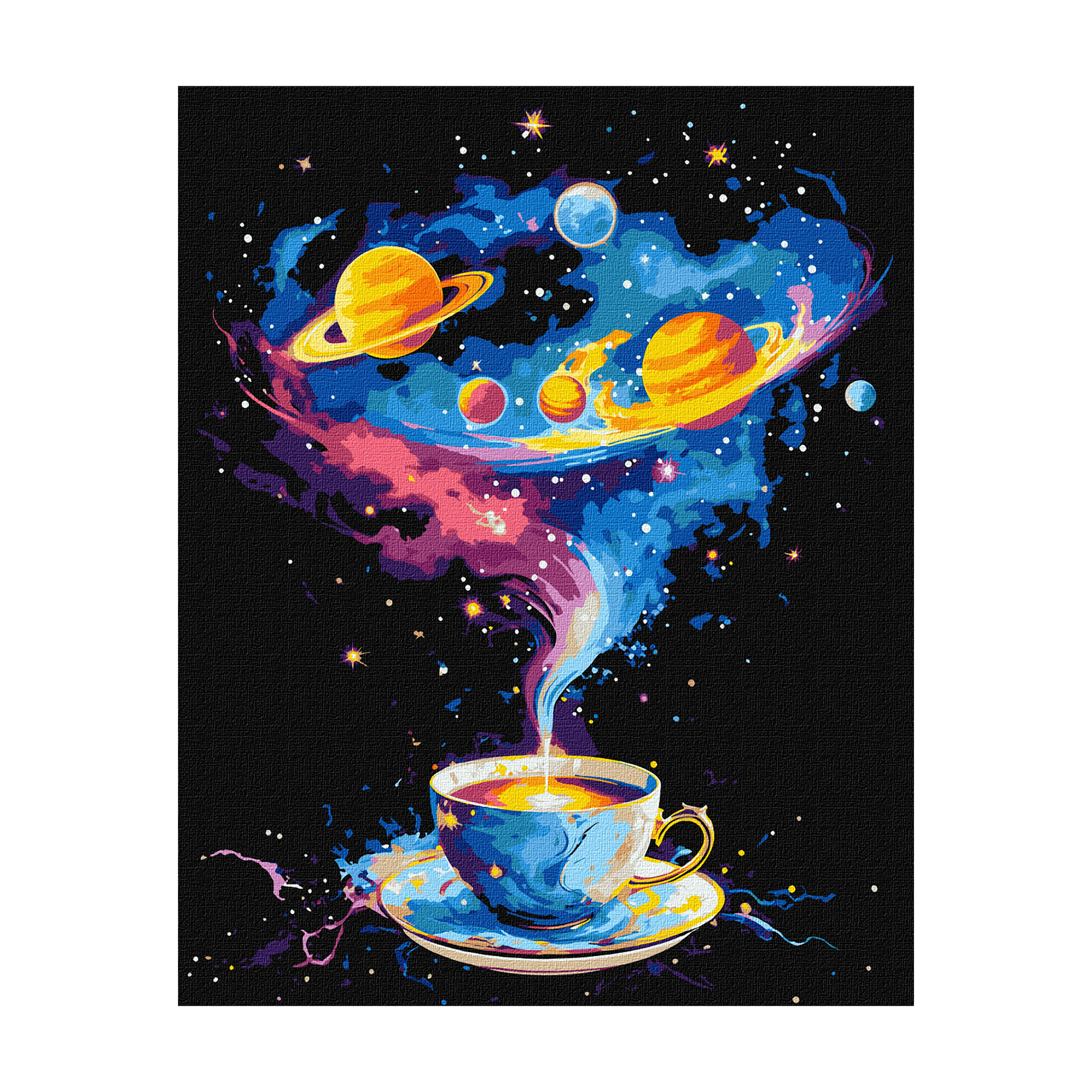 

Картина за номерами Ideyka Космічний вихор з фарбами металік, 40*50 см (KHO5122)