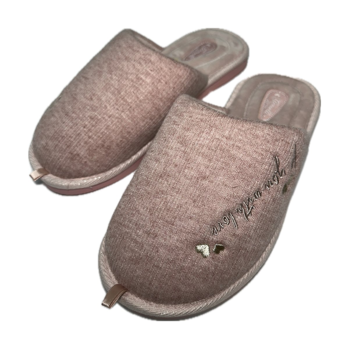 

Жіночі кімнатні капці Gemelli Пудра, закриті, рожеві, розмір 40