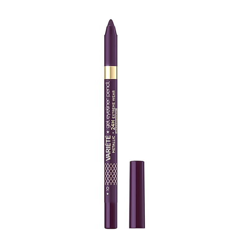 

Уцінка! Водостійкий гелевий олівець для очей Eveline Cosmetics Variete Gel Eyeliner Pencil Waterproof 10 Aubergine, 1 г