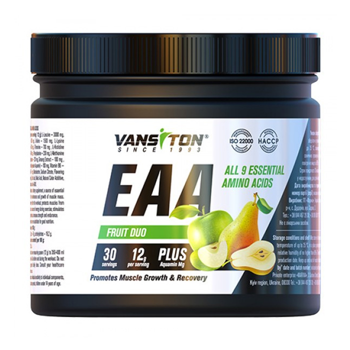 

Амінокислоти Vansiton EAA Фруктовий дует, в порошку, 360 г