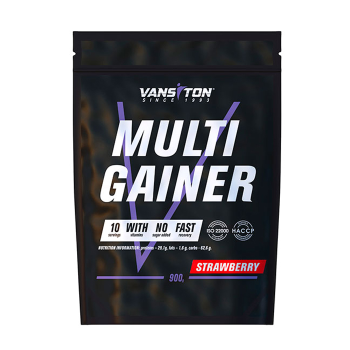

Мультигейнер Vansiton Multi Gainer Полуниця, 900 г