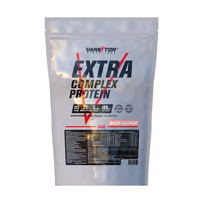 

Протеїн Vansiton Extra Complex Protein Морозиво з дині, в порошку, 3.4 кг