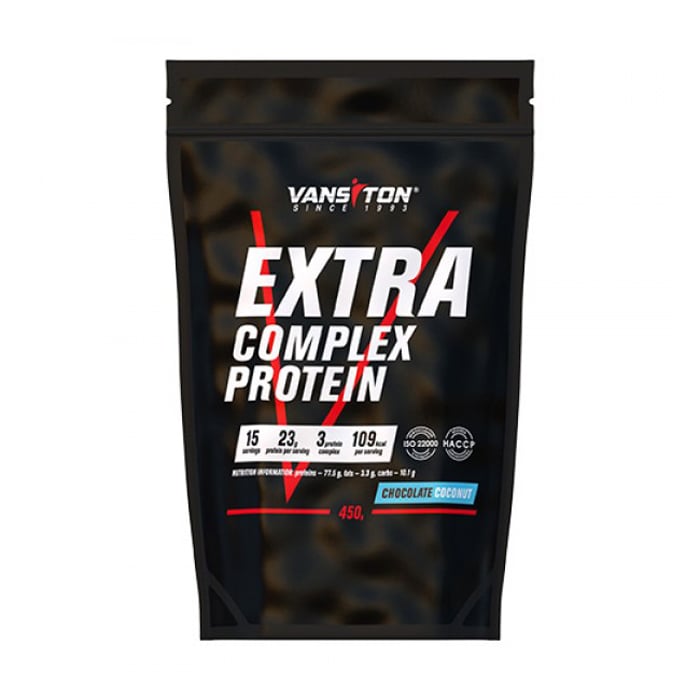 

Протеїн Vansiton Extra Complex Protein Шоколад-кокос, в порошку, 450 г