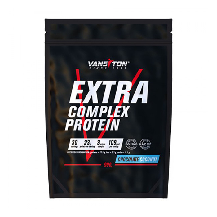 

Протеїн Vansiton Extra Complex Protein Шоколад-кокос, в порошку, 900 г