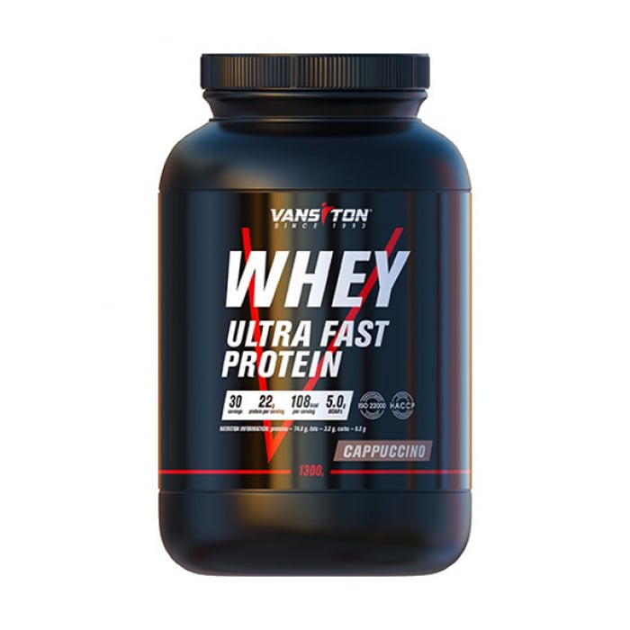 

Протеїн Vansiton Whey Ultra Fast Protein Капучино, в порошку, 1.3 г