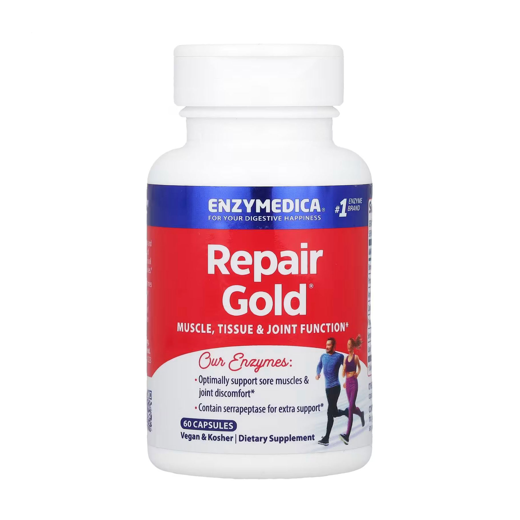

Комплекс ферментів для суглобів Enzymedica Repair Gold, 60 капсул