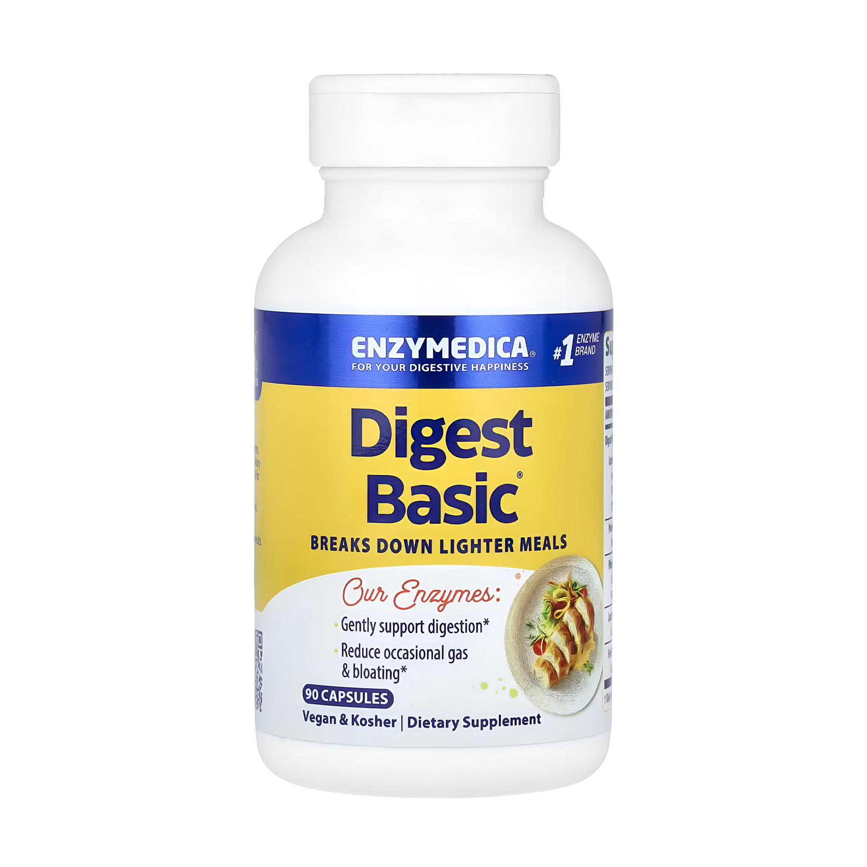 

Травні ферменти Enzymedica Digest Basic Essential Enzyme Formula, 90 капсул