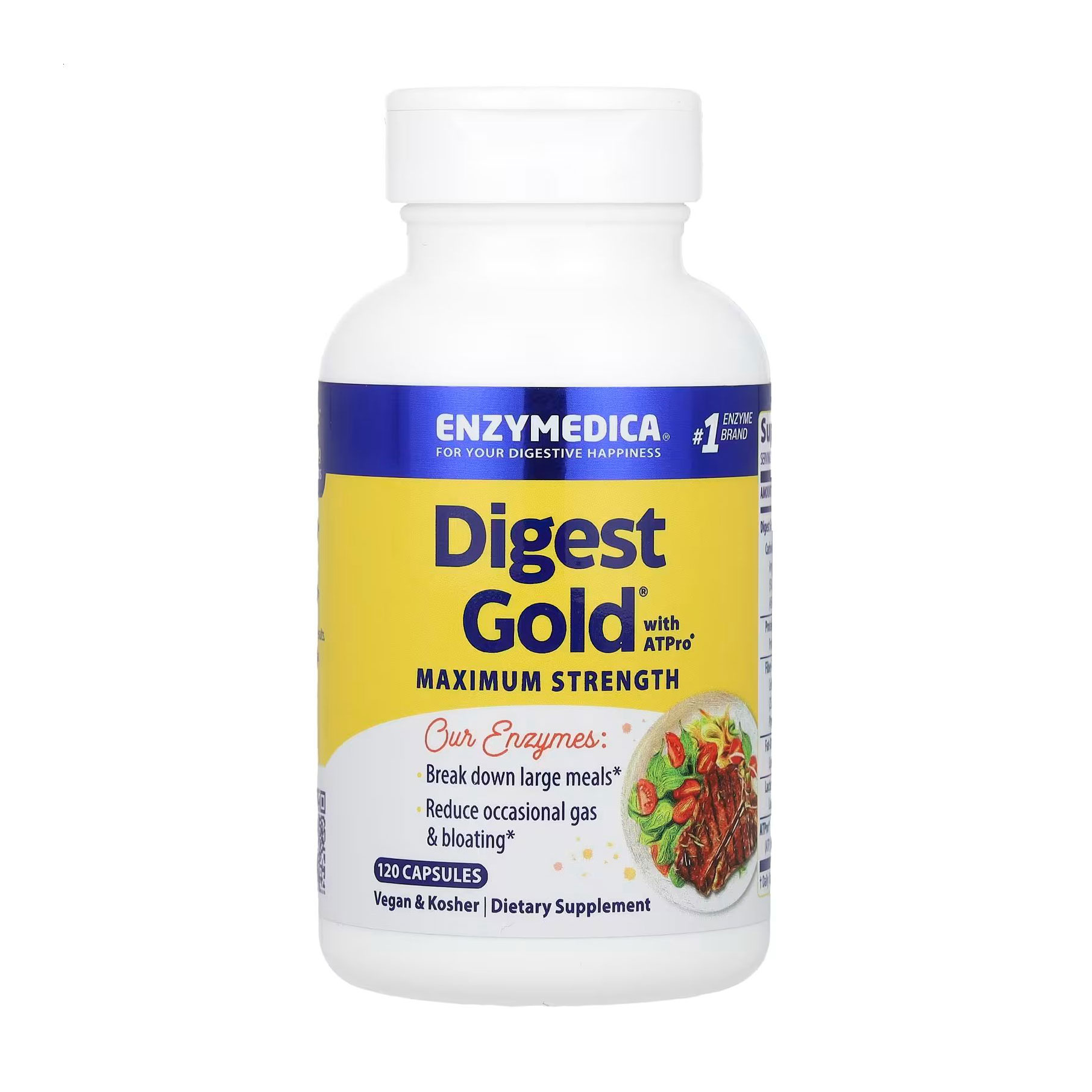 

Уцінка! Травні ферменти Enzymedica Digest Gold with ATPro, 120 капсул
