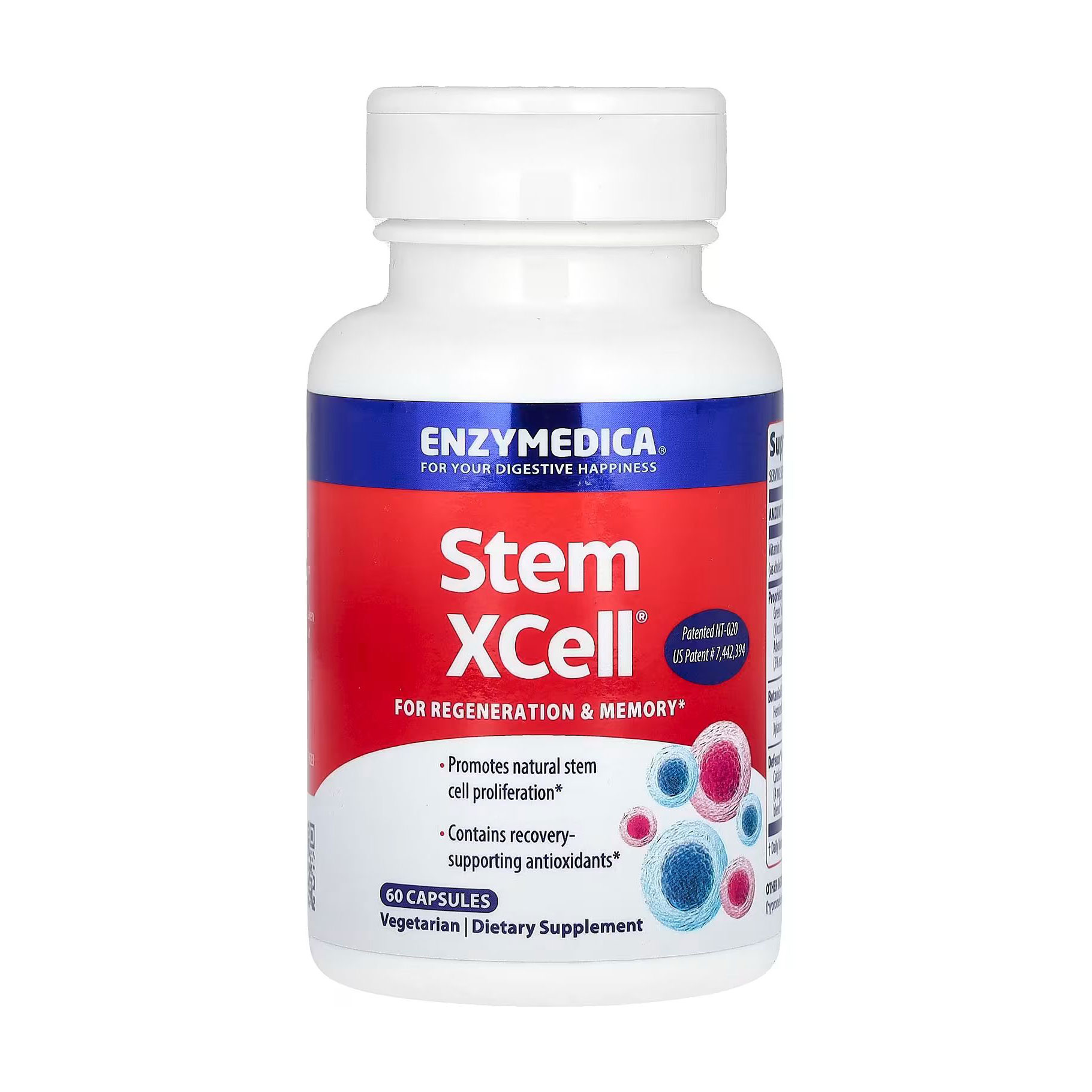 

Ферменти для роботи мозку Enzymedica Stem XCell, 60 капсул
