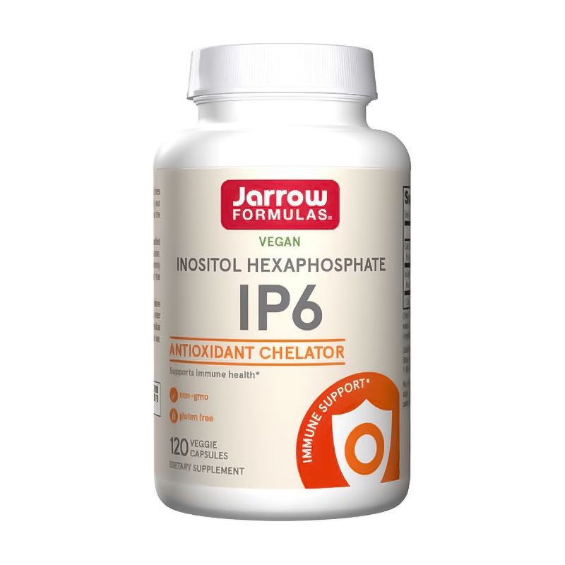 

Інозитолгексафосфат Jarrow Formulas Vegan Inositol Hexaphosphate IP6, 500 мг, 120 вегетаріанських капсул