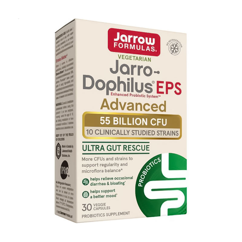 

Пробіотик Jarrow Formulas Vegetarian Jarro-Dophilus EPS 55 млрд КУО, 30 вегетаріанських капсул