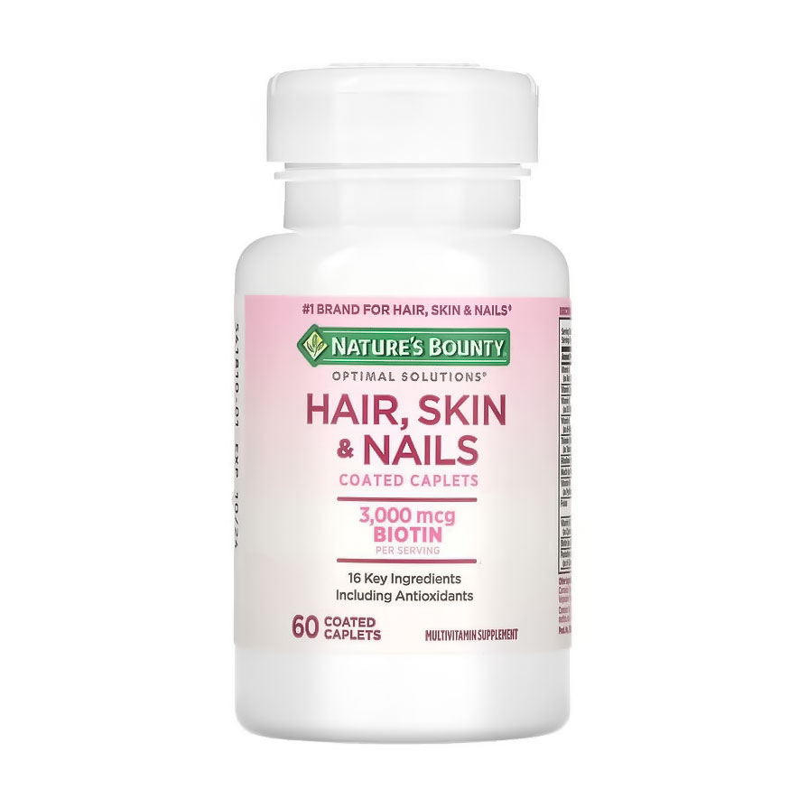 

Комплекс для волосся, шкіри та нігтів Nature's Bounty Hair, Skin & Nails, 60 каплет