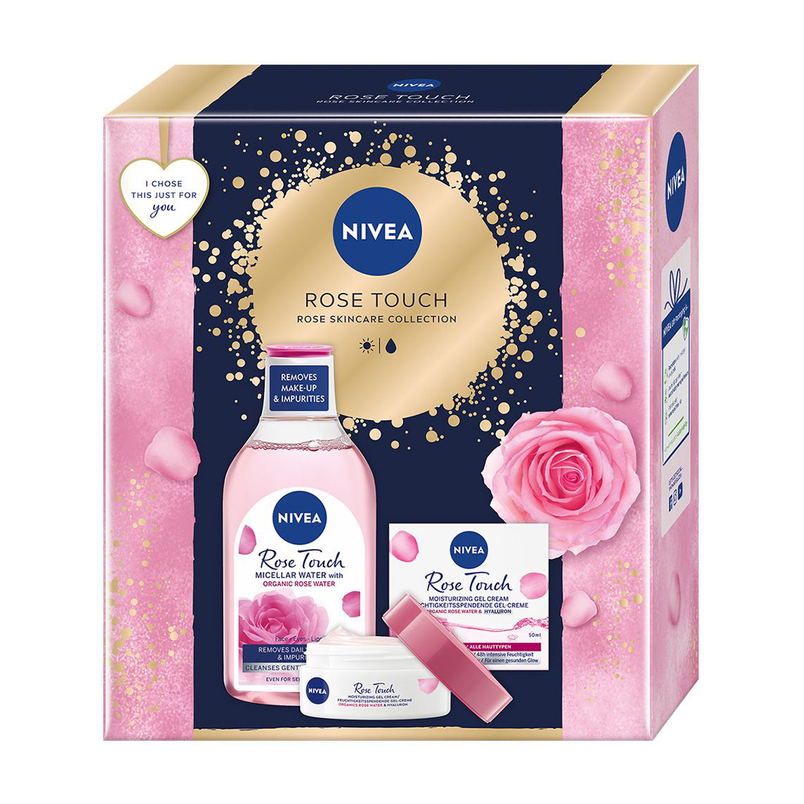 

Подарунковий набір жіночий NIVEA Rose Touch (крем-гель для обличчя, 50 мл + міцелярна вода, 400 мл)