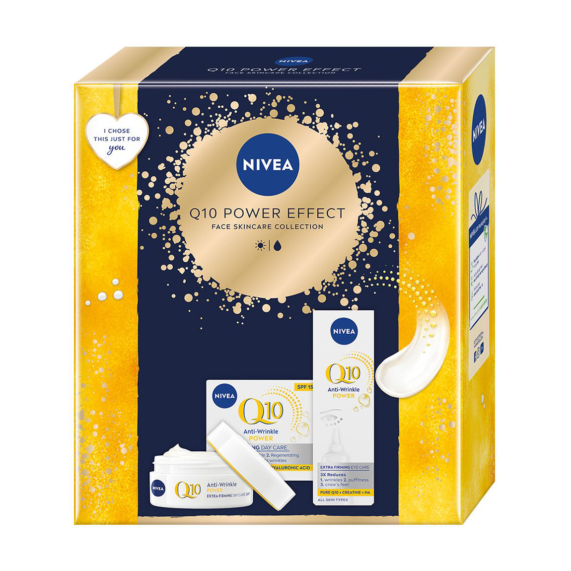 

Подарунковий набір жіночий NIVEA Q10 Power Effect (денний крем, 50 мл + крем для шкіри навколо очей, 15 мл)