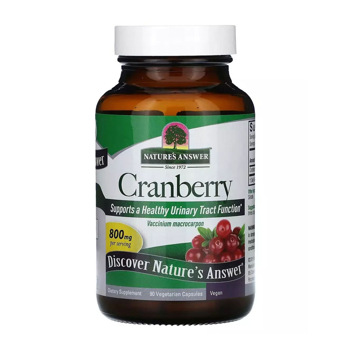 

Уцінка! Журавлина Nature's Answer Cranberry, 800 мг, 90 вегетаріанських капсул