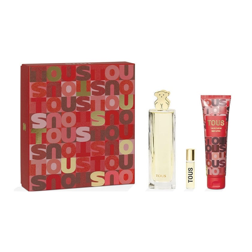 

Парфумований набір жіночий Tous Gold (парфумована вода, 90 мл + лосьйон для тіла, 150 мл + парфумована вода, 10 мл)