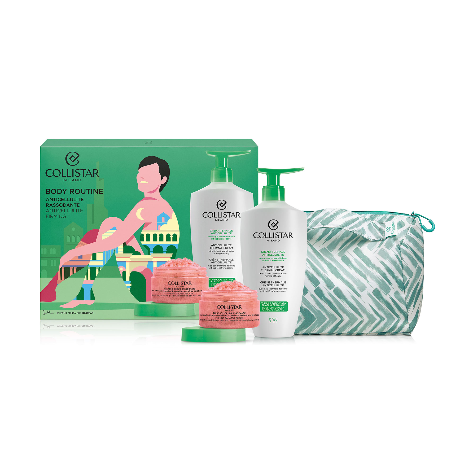 

Набір для тіла Collistar Body Routine (крем, 400 мл + скраб, 150 г + косметичка, 1 шт)