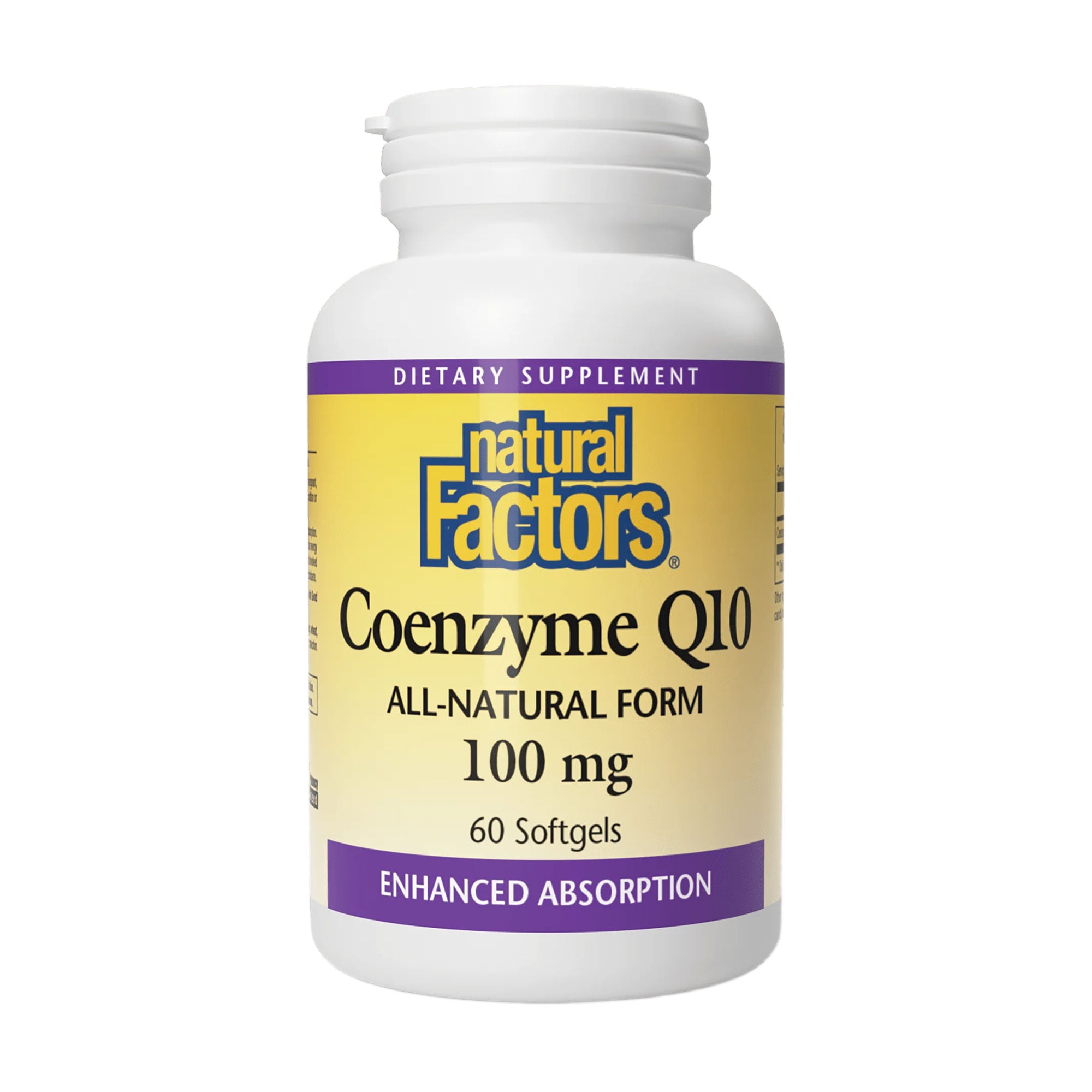 

Коензим Q10 Natural Factors Coenzyme Q10, 100 мг, 60 гелевих капсул