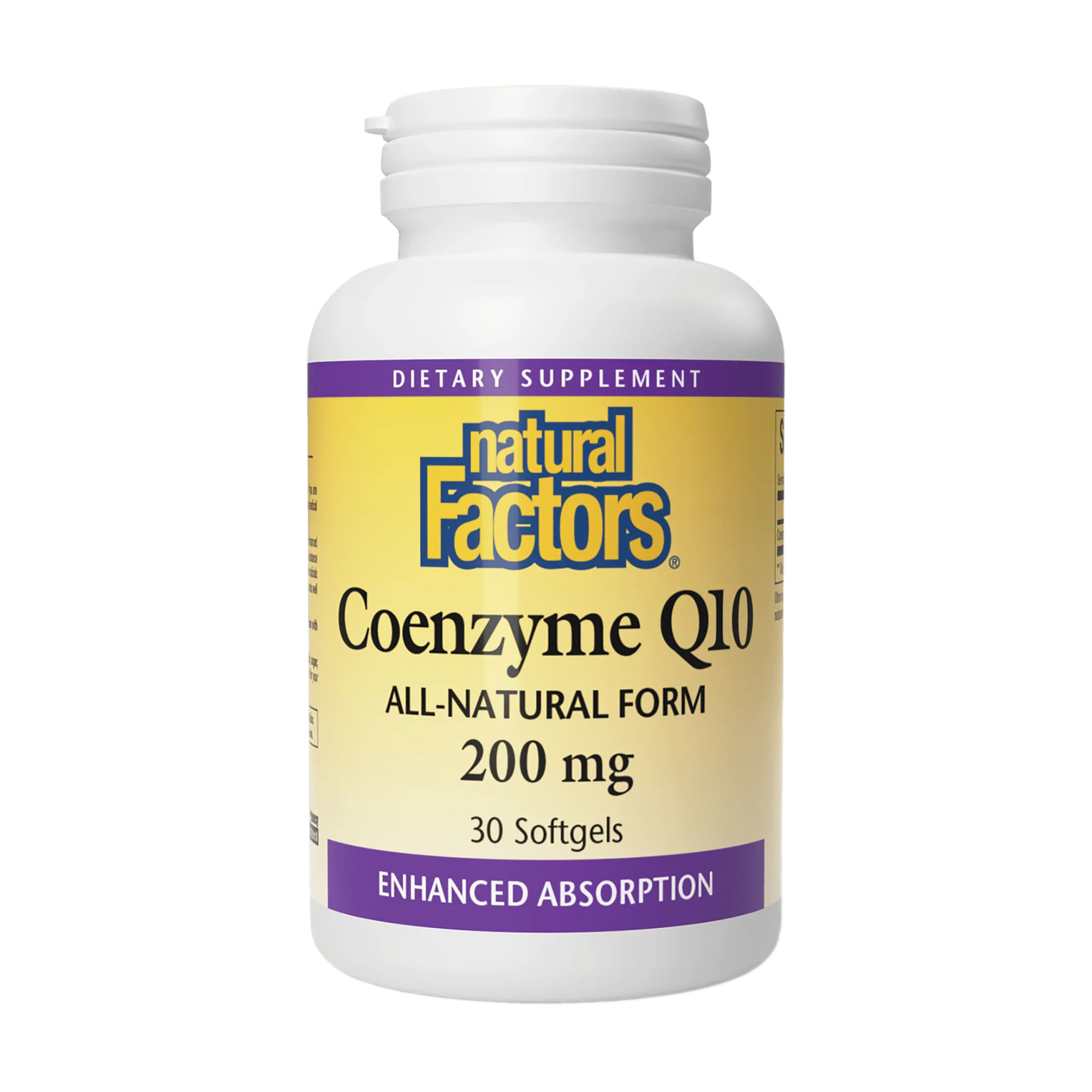 

Коензим Q10 Natural Factors Coenzyme Q10, 200 мг, 30 гелевих капсул