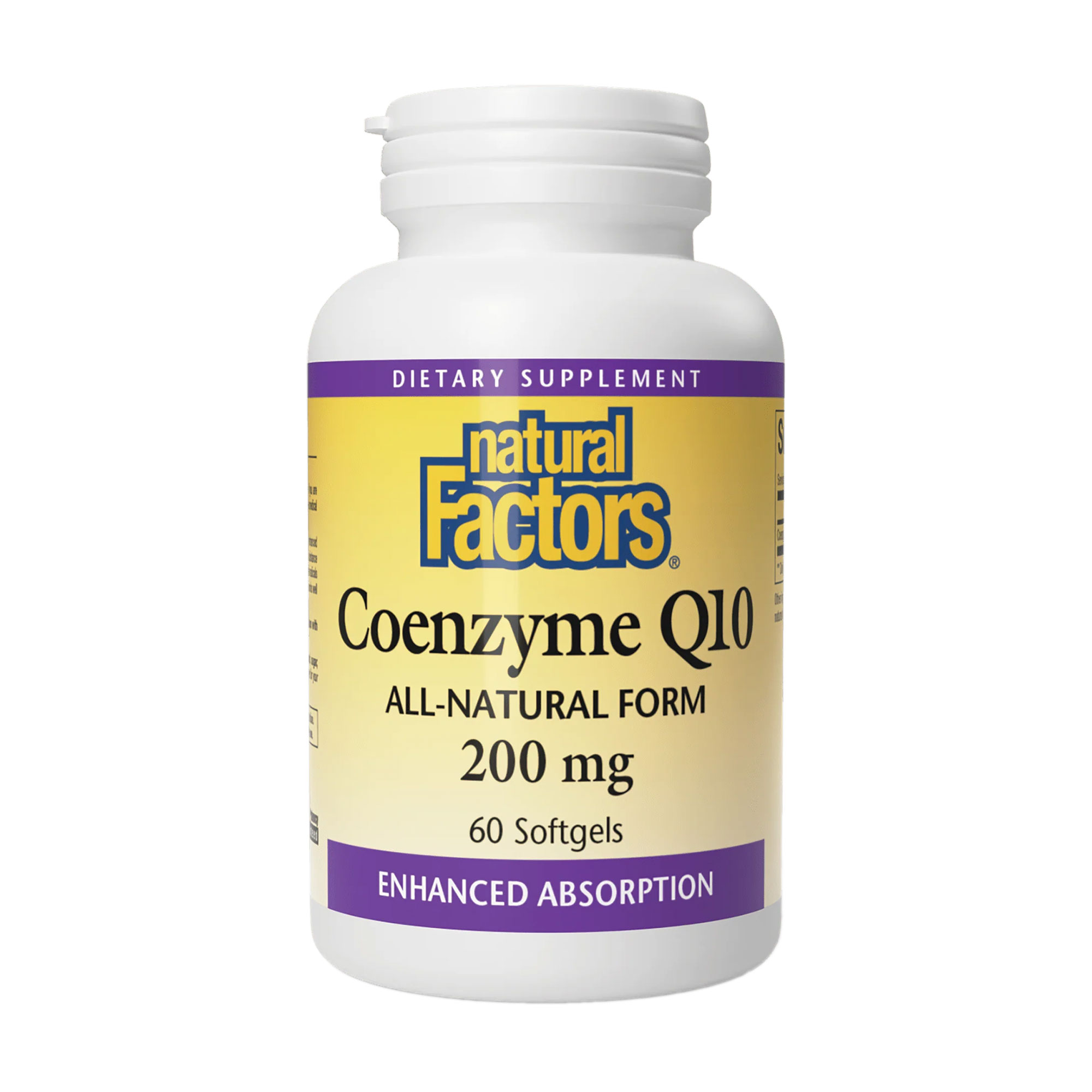 

Коензим Q10 Natural Factors Coenzyme Q10, 200 мг, 60 гелевих капсул