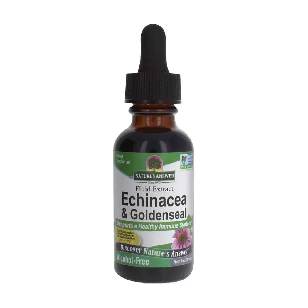 

Ехінацея та жовтокорінь Nature's Answer Echinacea & Goldenseal в рідині, 30 мл