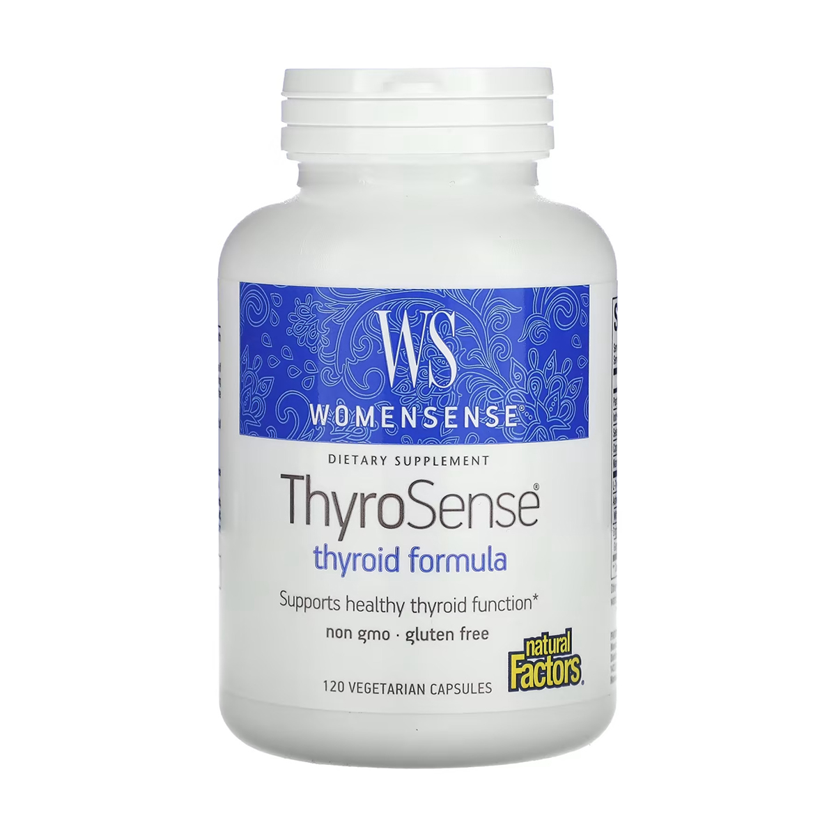 

Підтримка щитовидної залози Natural Factors WomenSense ThyroSense, 120 вегетаріанських капсул