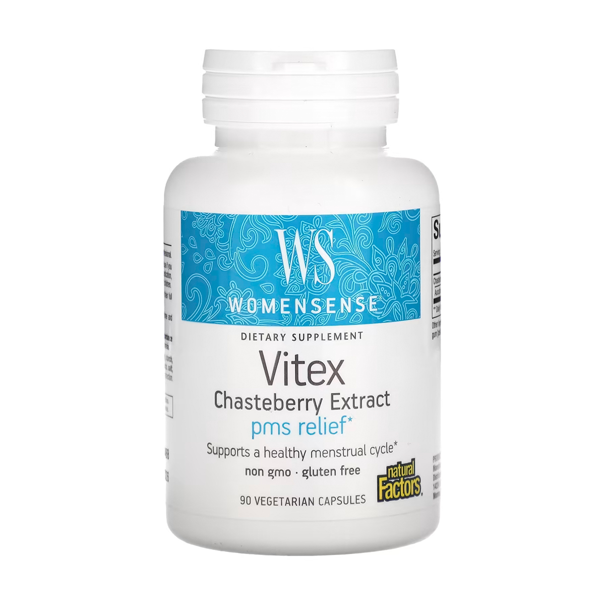 

Екстракт вітексу Natural Factors WomenSense Vitex Chasteberry Extract, 90 вегетаріанських капсул