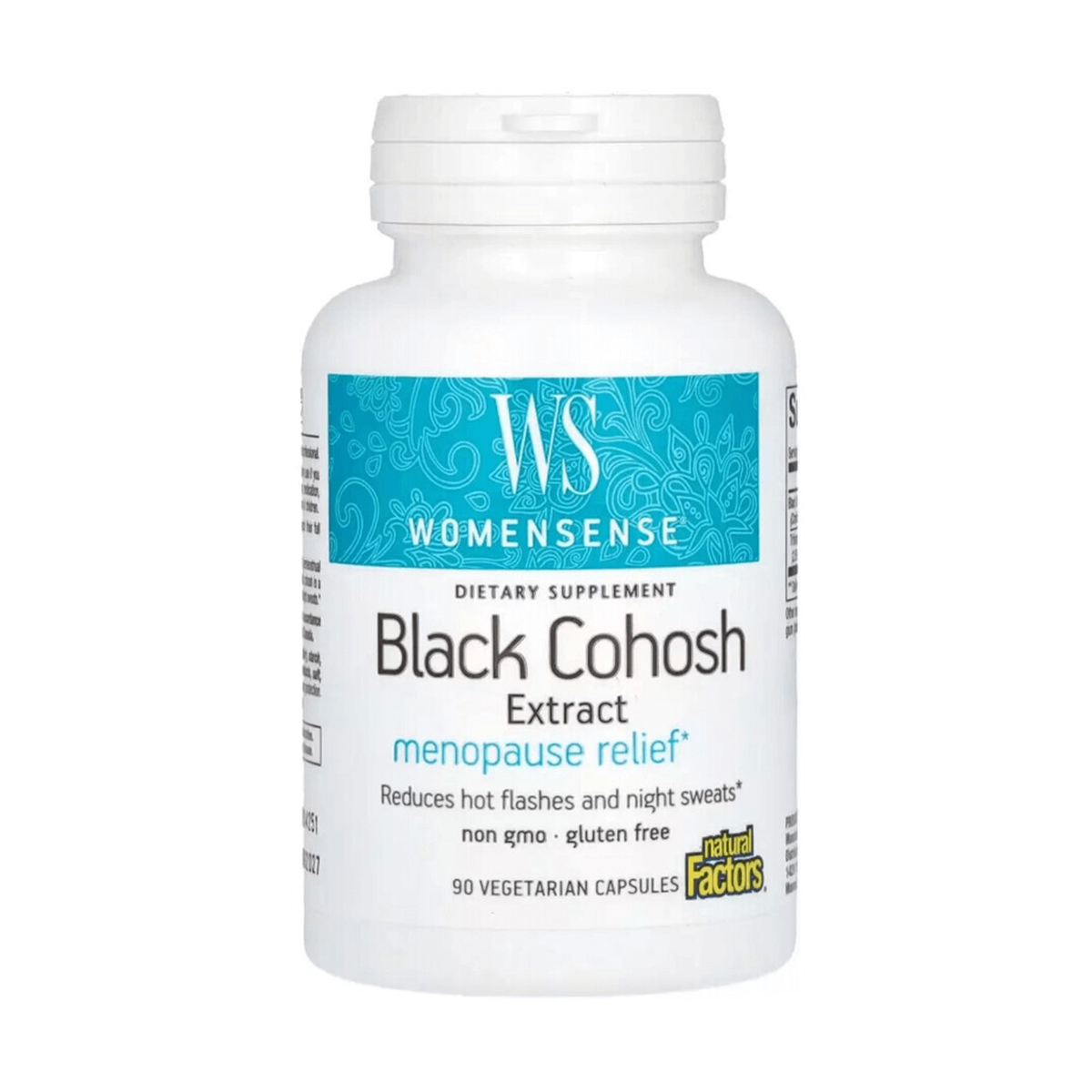 

Екстракт клопогону для полегшення менопаузи Natural Factors WomenSense Black Cohosh Extract Menopause Relief, 90 вегетаріанських капсул