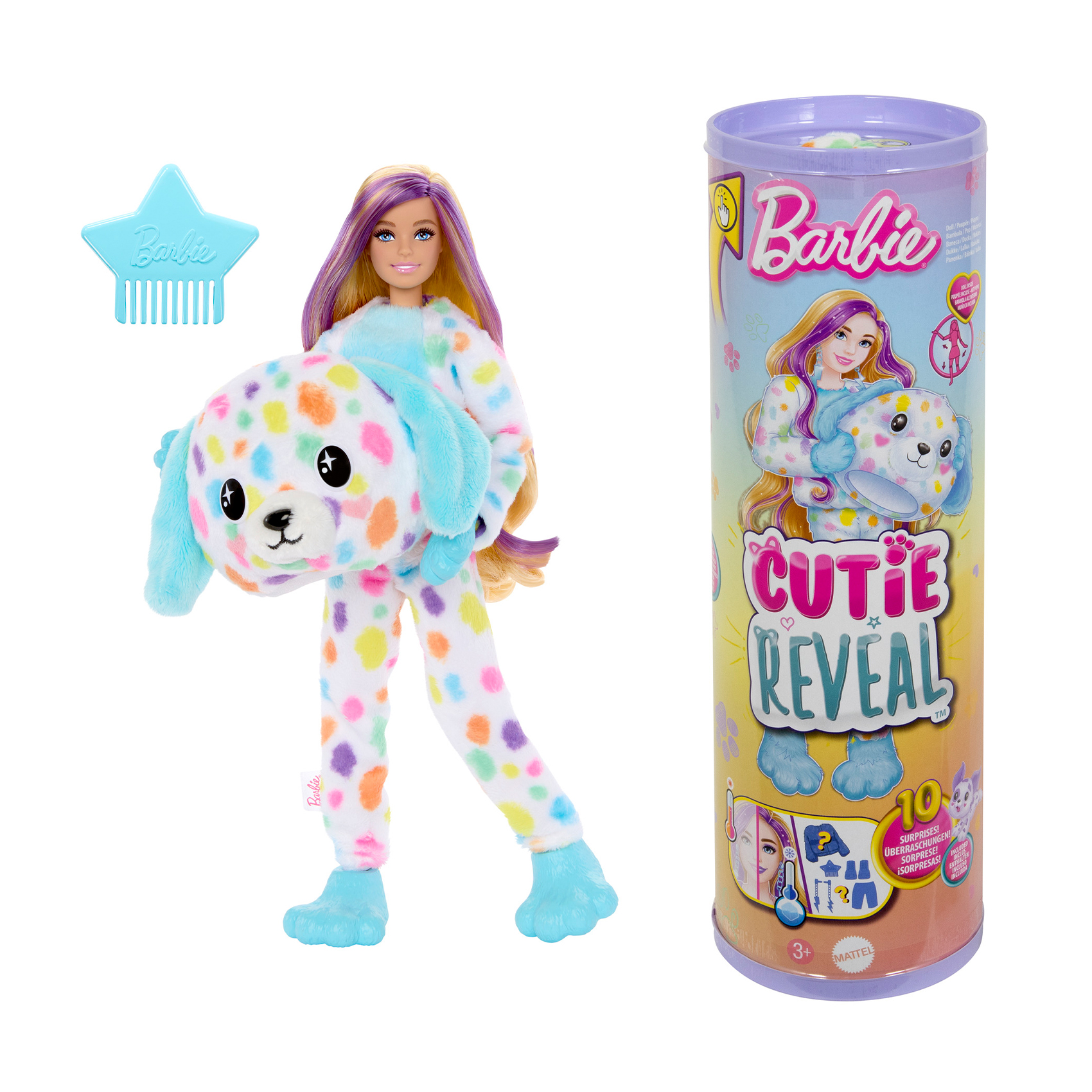 

Лялька Barbie Cutie Reveal Кольорові пухнастики Далматинець, від 3 років, 32.5*10*10 см (HRK41)