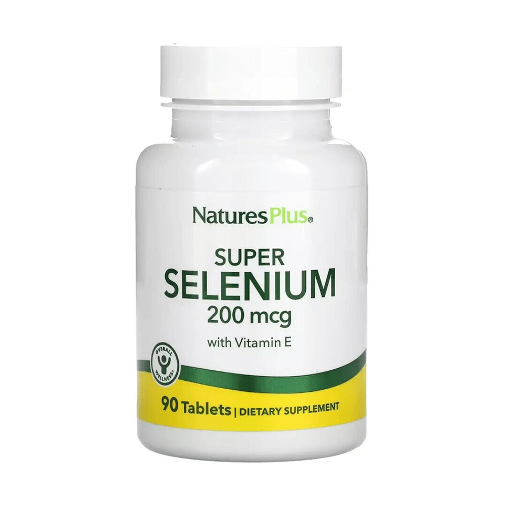 

Селен з вітаміном Е NaturesPlus Super Selenium With Vitamin E, 200 мкг, 90 таблеток