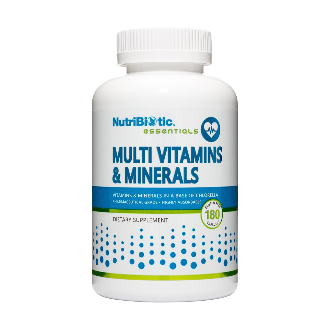 

Мультивітаміни та мінерали NutriBiotic Essentials Multi Vitamins & Minerals, 180 капсул