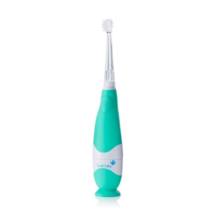 

Дитяча електрична зубна щітка Brush-Baby BabySonic Electric Toothbrush від народження до 3 років, бірюзова, 1 шт