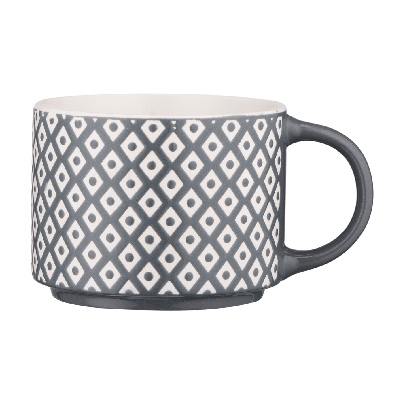 

Чашка Ardesto Weaving E порцеляна, біло-чорна, 330 мл (AR3473E)