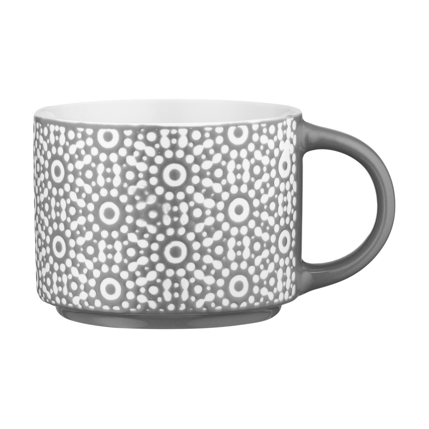 

Чашка Ardesto Weaving G порцеляна, біло-чорна, 330 мл (AR3473G)