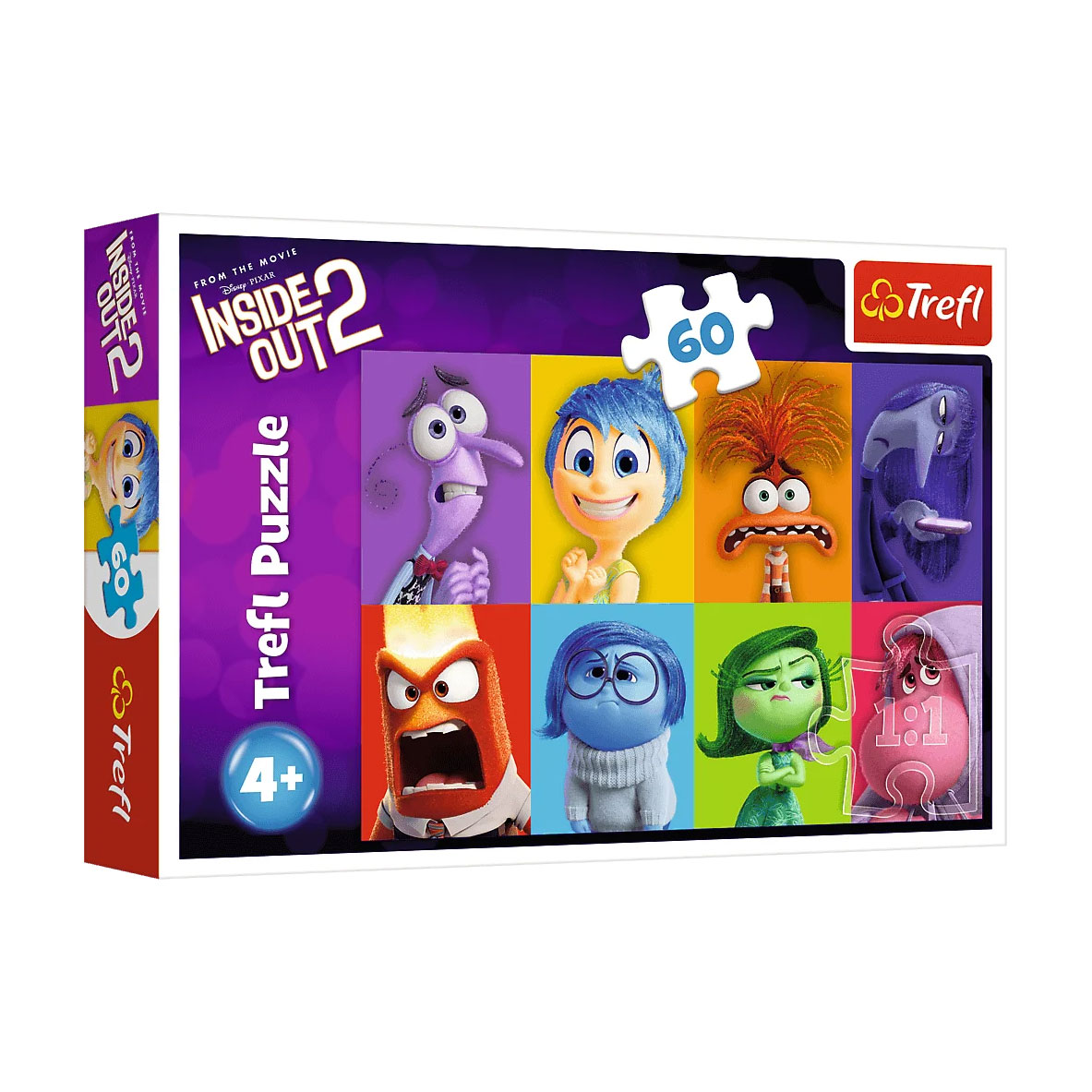 

Пазли Trefl Disney Inside Out 2 Know Your Emotions, 33*22 см, від 4 років, 60 елементів (17397)