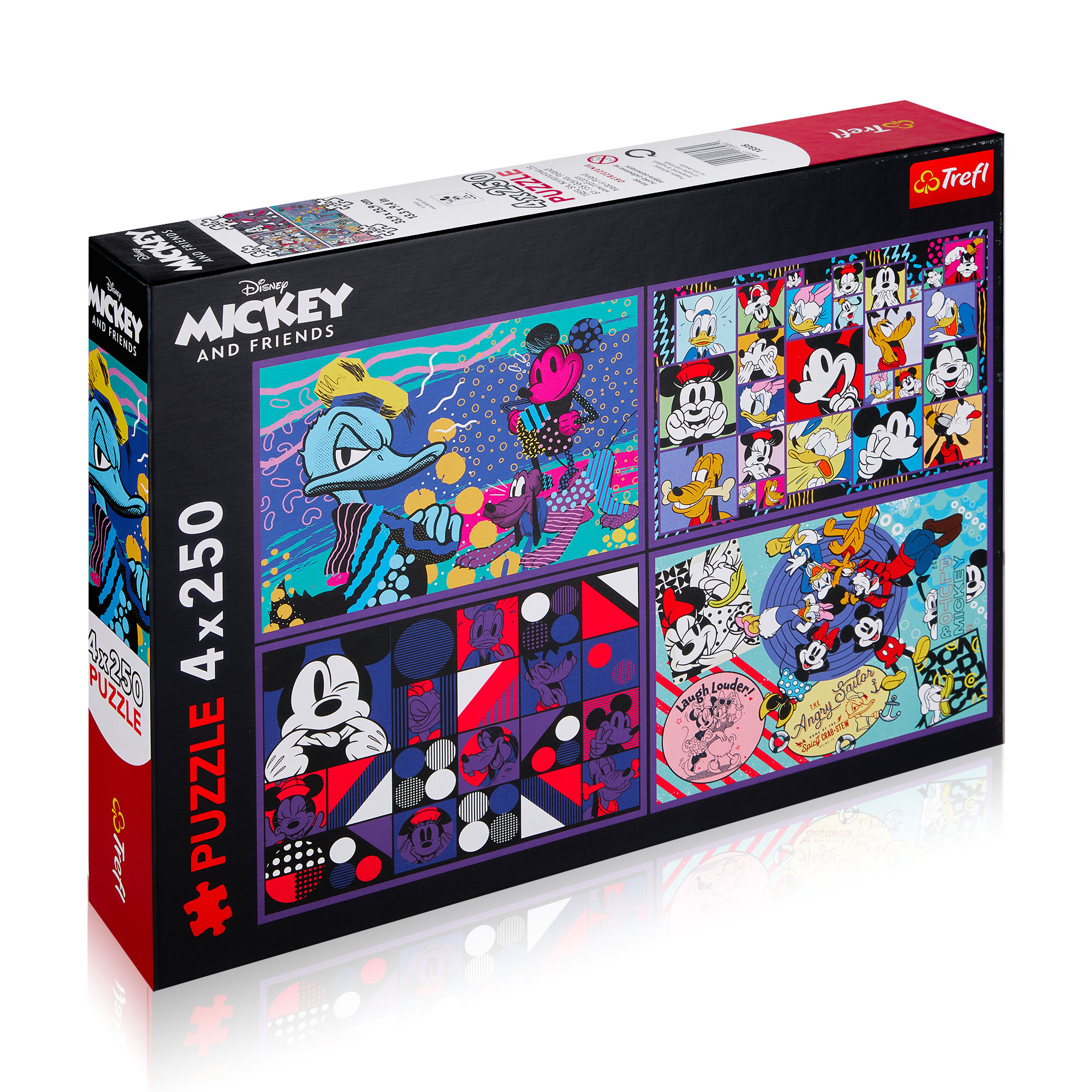 

Пазли Trefl Disney Mickey Mouse And Friends A Series Of Mickey Mouse Adventures, 33.7*25.9*60 см, 4*250 елементів (13308)