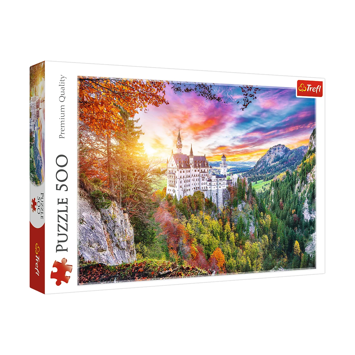 

Пазли Trefl View Of The Neuschwanstein Castle, Germany, 39.6*26.6*44 см, від 10 років, 500 елементів (37427)