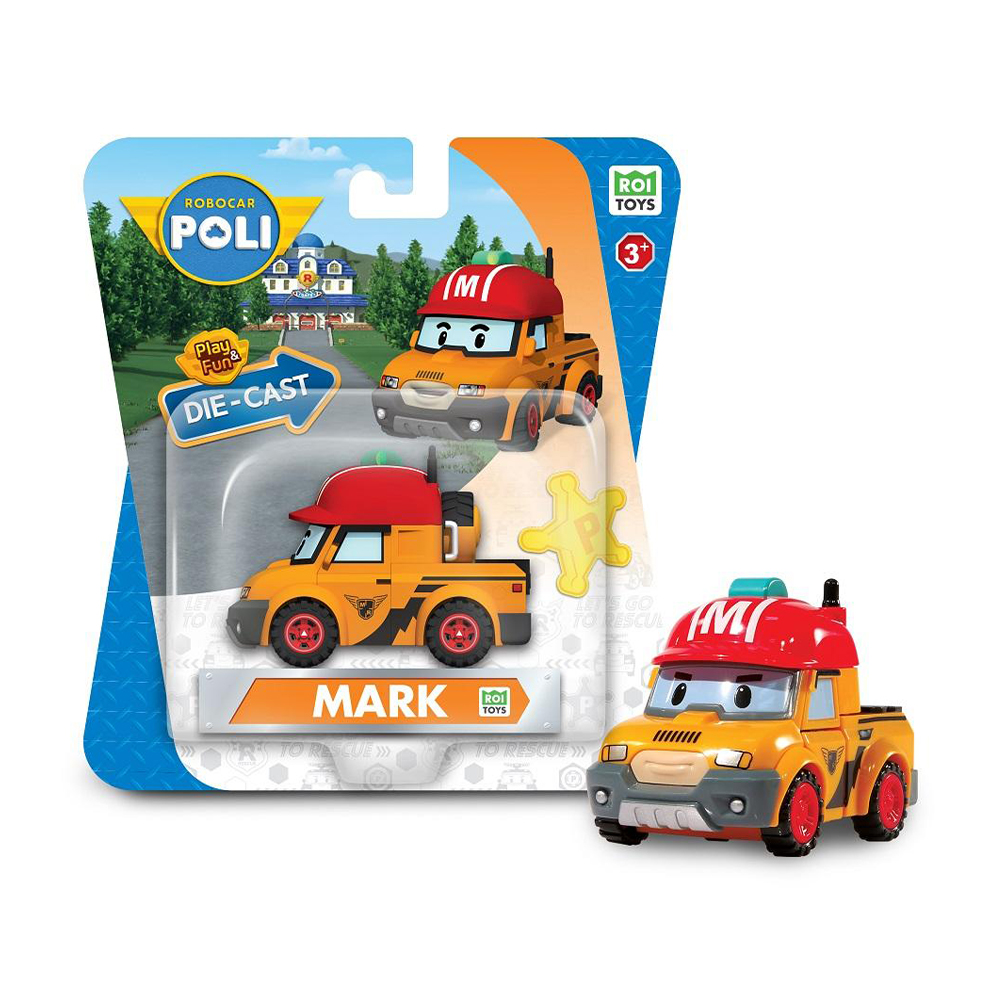 

Уцінка! Металева колекційна машинка Robocar Poli Марк, від 3 років, 14*4.5*15.2 см (MRT-0604)
