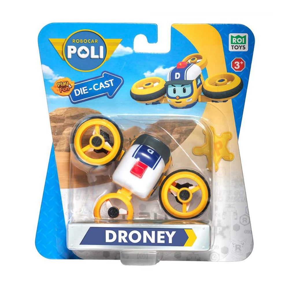 

Металева колекційна машинка-дрон Robocar Poli Дроні, від 3 років, 14*4.5*15.2 см (MRT-0612)