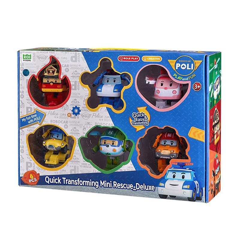 

Ігровий набір Robocar Poli Міні рятівники-трансформери делюкс, від 3 років, 35*25*10 см, 6 шт (ZR-915)