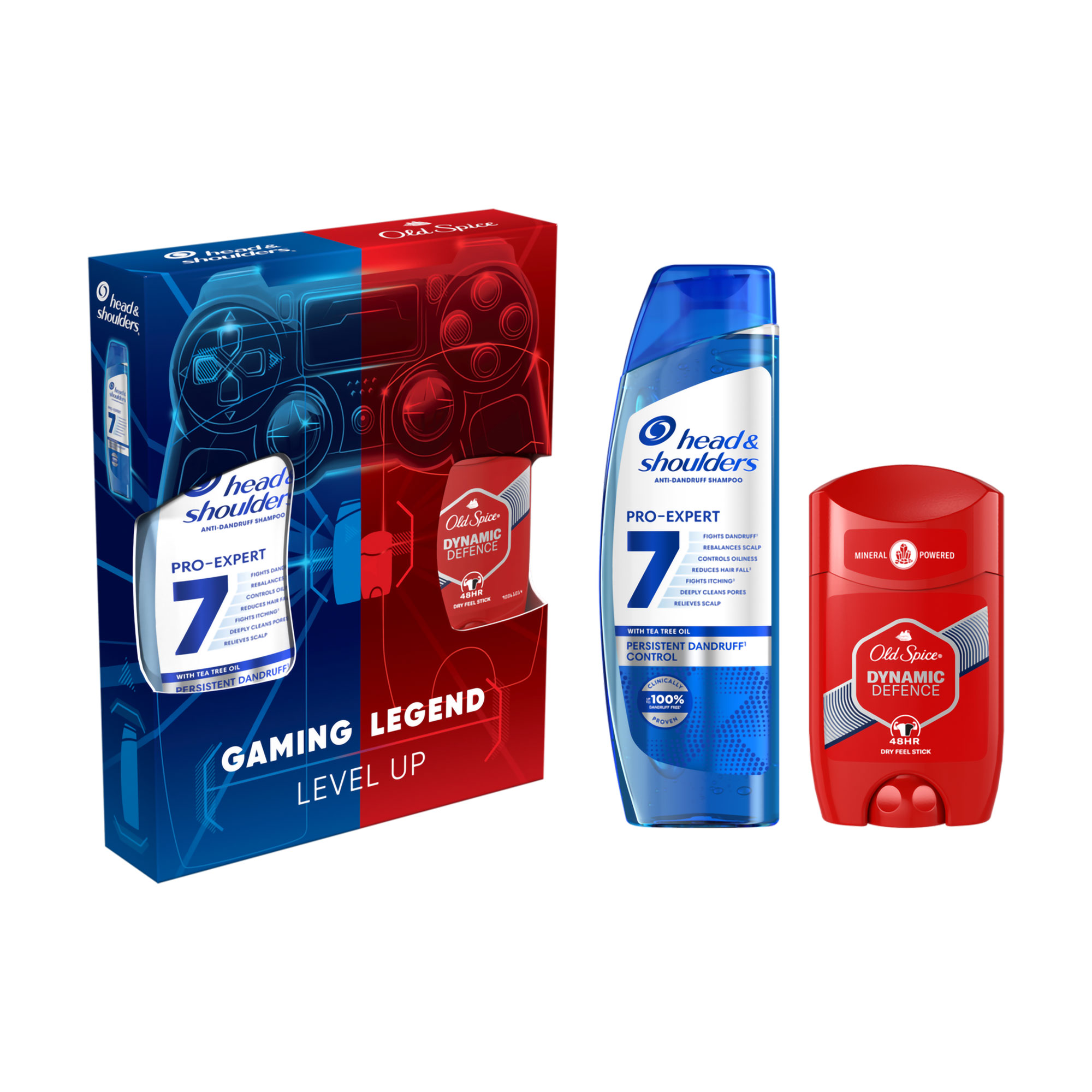 Уцінка! Подарунковий набір чоловічий Head & Shoulders (шампунь, 250 мл + дезодорант-стік Old Spice Dynamic Defence, 65 мл)