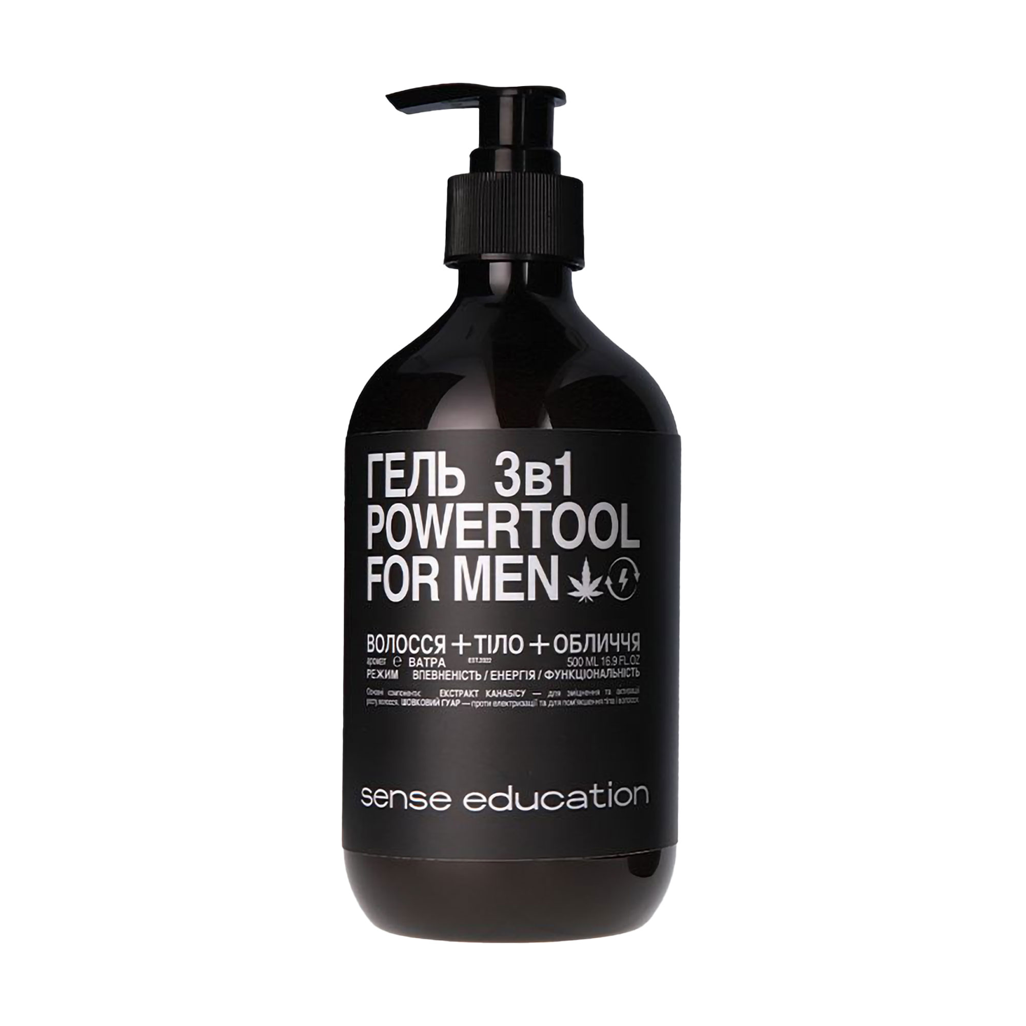 

Чоловічий гель для душу 3 в 1 Sense Education Powertool For Men, 500 мл