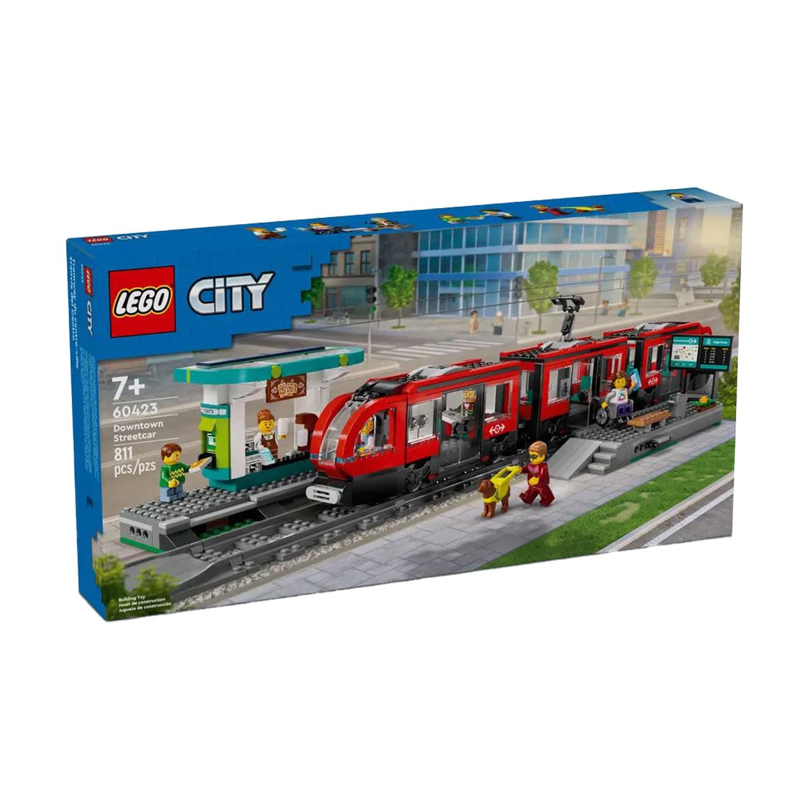 

Конструктор LEGO City Трамвай і вокзал у центрі міста, 811 деталей, від 7 років (60423)