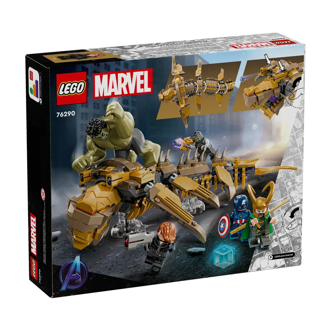 

Конструктор LEGO Marvel Месники проти Левіафана, 347 деталей, від 7 років (76290)