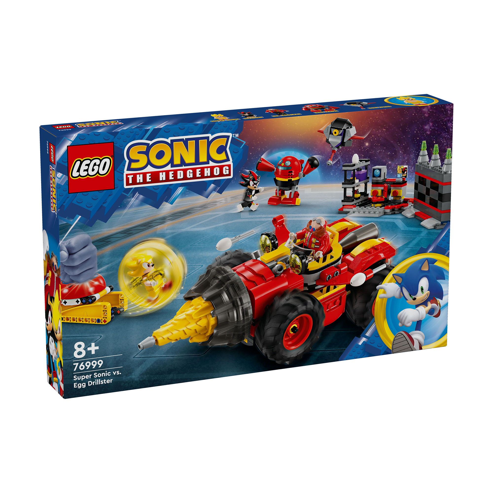 

Конструктор LEGO Sonic The Hedgehog Супер Сонік проти Яйця-бурильника, 590 деталей, від 8 років (76999)