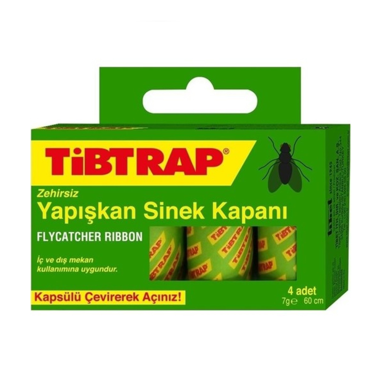 

Липка стрічка від мух Tibtrap, 4 шт