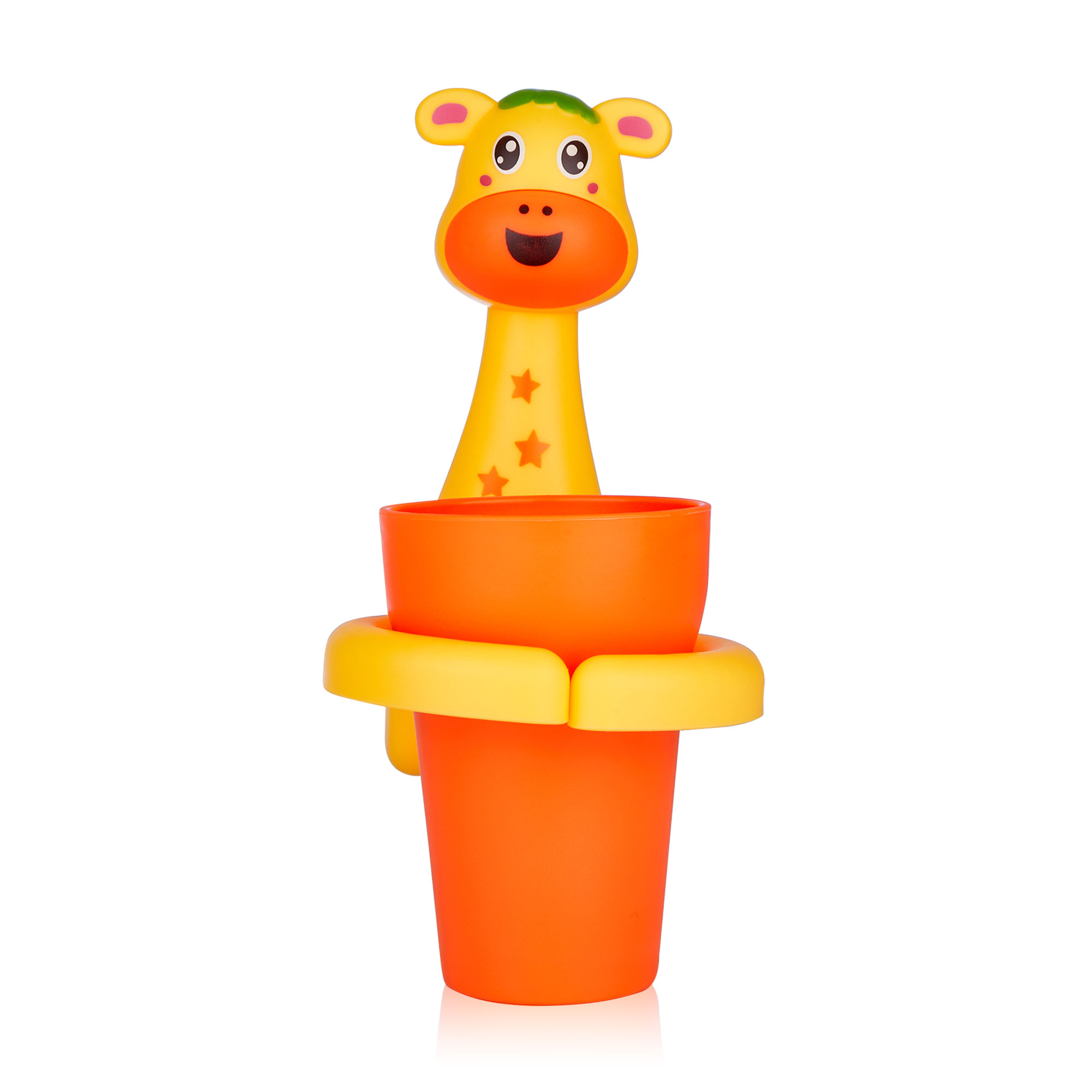 

Стакан-тримач для зубної щітки та пасти Honey Bunny жираф, помаранчевий