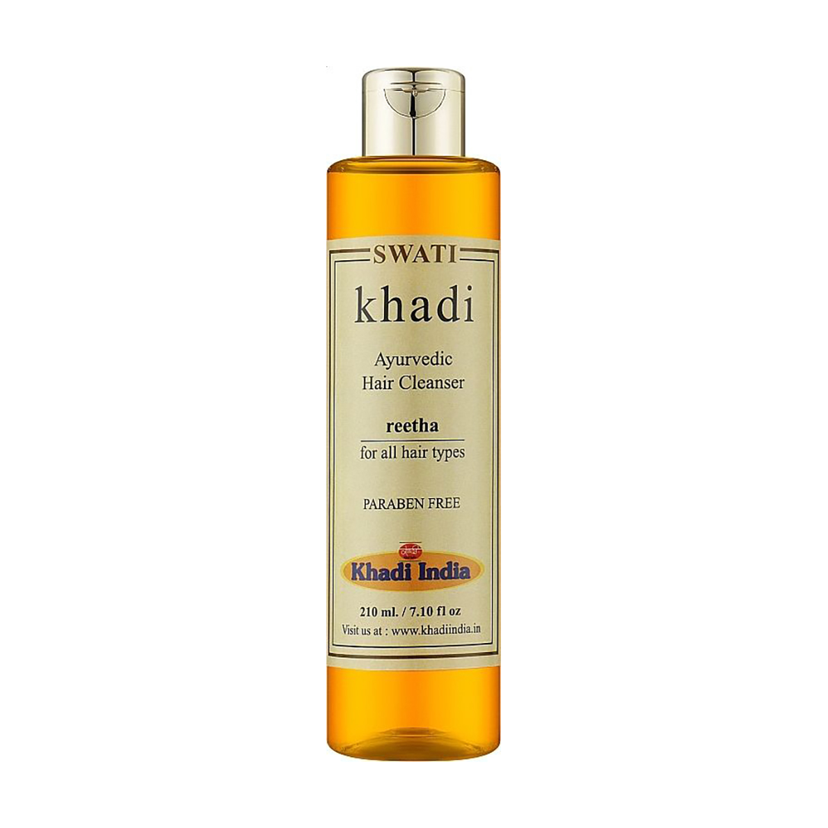 

Живильний шампунь для волосся Khadi Swati Ayurvedic Hair Cleanser, Reetha, 210 мл