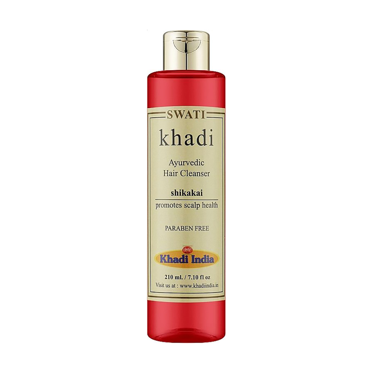 

Зміцнювальний шампунь для волосся Khadi Swati Ayurvedic Hair Cleanser, Shikakai, 210 мл