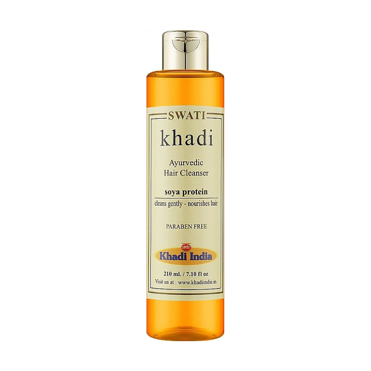

Живильний шампунь для волосся Khadi Swati Ayurvedic Hair Cleanser, Soya Protein, 210 мл